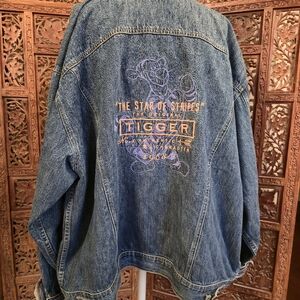 Disney Tigger Denim Jacket Size XL